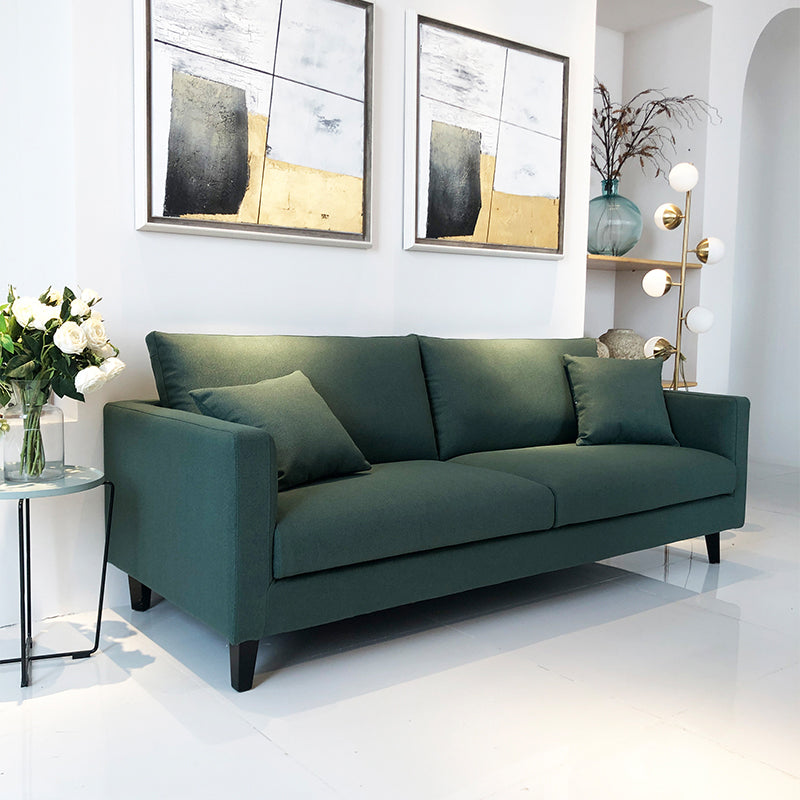 Contemporary Linen Tuxedo Arm Standard Sofa with Loose Back for Living Room Blackish Green Clearhalo 'furn' 'furn_sofas' 'Furniture' 'furniture_sofas' 'kitchen' 'kitchen_sofas' 'Living Room Furniture' 'Sofa' 'sofas' 4657872