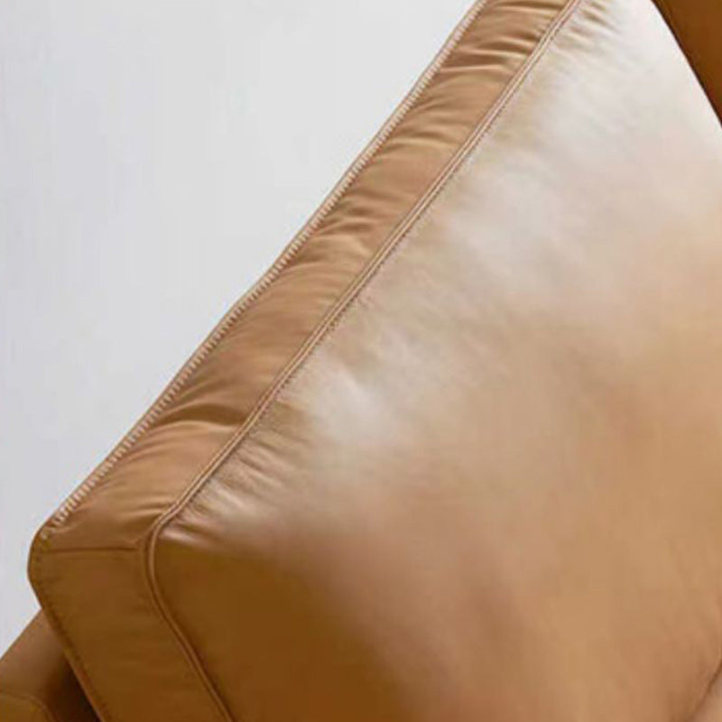 Cushions Faux Leather Square Arm Sofa with Stain Resistant and Waterproof Clearhalo 'furn' 'furn_sofas' 'Furniture' 'furniture_sofas' 'kitchen' 'kitchen_sofas' 'Living Room Furniture' 'Sofa' 'sofas' 4657903