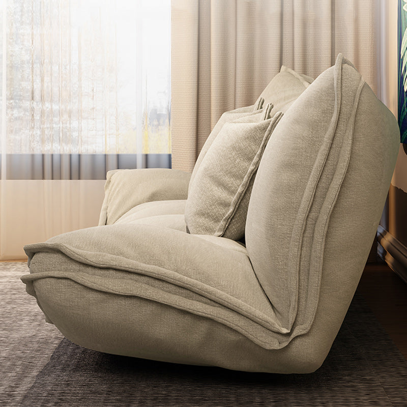 Contemporary Tight Back Convertible Sleeper Sofa 19.69"High Fabric Armless Sofa Clearhalo 'furn' 'furn_sofas' 'Furniture' 'furniture_sofas' 'kitchen' 'kitchen_sofas' 'Living Room Furniture' 'Sofa' 'sofas' 4657919