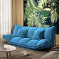 Contemporary Tight Back Convertible Sleeper Sofa 19.69"High Fabric Armless Sofa Airy Blue Clearhalo 'furn' 'furn_sofas' 'Furniture' 'furniture_sofas' 'kitchen' 'kitchen_sofas' 'Living Room Furniture' 'Sofa' 'sofas' 4657923