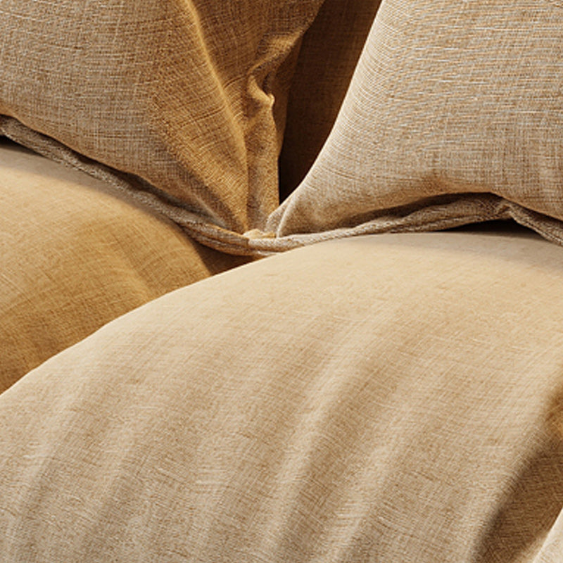 Contemporary Tight Back Convertible Sleeper Sofa 19.69"High Fabric Armless Sofa Clearhalo 'furn' 'furn_sofas' 'Furniture' 'furniture_sofas' 'kitchen' 'kitchen_sofas' 'Living Room Furniture' 'Sofa' 'sofas' 4657930