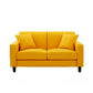 Contemporary Square Arm Standard Sofa with Slipcovered for Living Room, Apartment Yellow Linen Clearhalo 'furn' 'furn_sofas' 'Furniture' 'furniture_sofas' 'kitchen' 'kitchen_sofas' 'Living Room Furniture' 'Sofa' 'sofas' 4657941