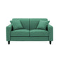 Contemporary Square Arm Standard Sofa with Slipcovered for Living Room, Apartment Blackish Green Linen Clearhalo 'furn' 'furn_sofas' 'Furniture' 'furniture_sofas' 'kitchen' 'kitchen_sofas' 'Living Room Furniture' 'Sofa' 'sofas' 4657943