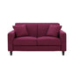 Contemporary Square Arm Standard Sofa with Slipcovered for Living Room, Apartment Purple Linen Clearhalo 'furn' 'furn_sofas' 'Furniture' 'furniture_sofas' 'kitchen' 'kitchen_sofas' 'Living Room Furniture' 'Sofa' 'sofas' 4657945
