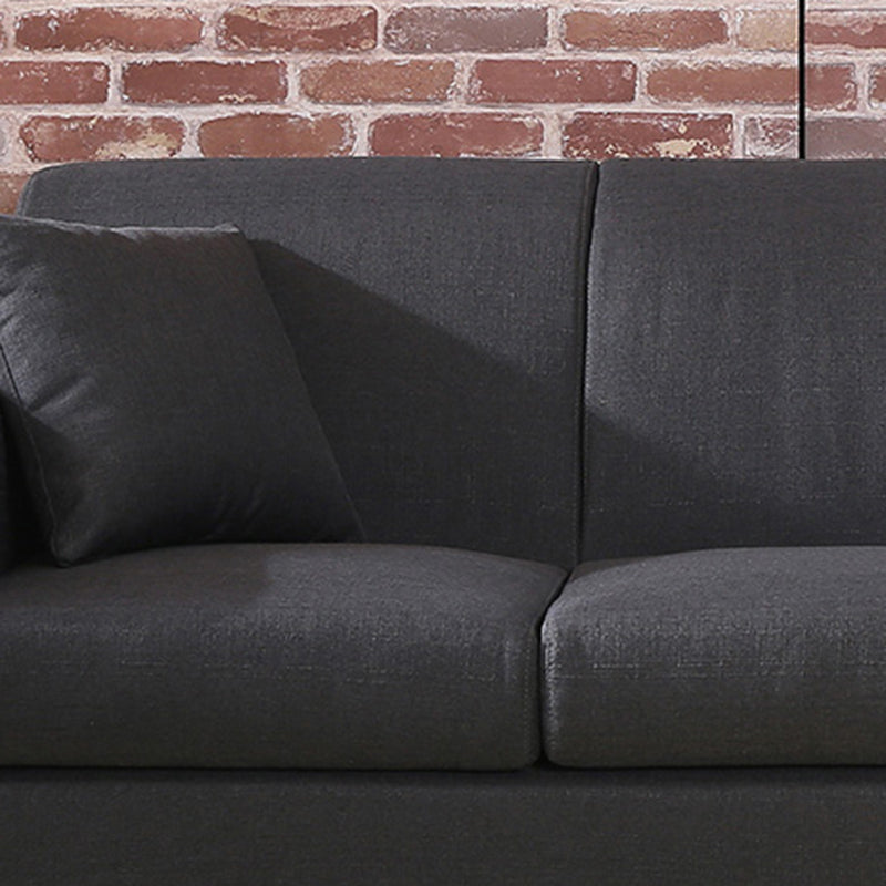 Contemporary Square Arm Standard Sofa with Slipcovered for Living Room, Apartment Clearhalo 'furn' 'furn_sofas' 'Furniture' 'furniture_sofas' 'kitchen' 'kitchen_sofas' 'Living Room Furniture' 'Sofa' 'sofas' 4657949