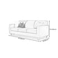 Contemporary Square Arm Standard Sofa with Slipcovered for Living Room, Apartment Clearhalo 'furn' 'furn_sofas' 'Furniture' 'furniture_sofas' 'kitchen' 'kitchen_sofas' 'Living Room Furniture' 'Sofa' 'sofas' 4657954