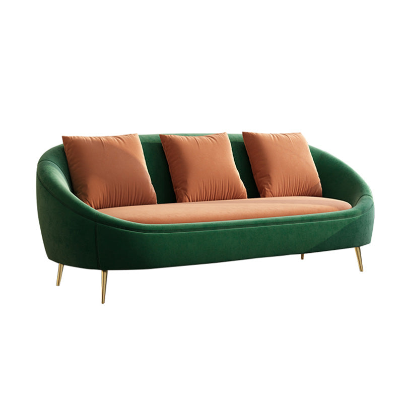 Fabric Tuxedo Arm Loveseat Standard Tight Back 3 Seater Settee Loveseat Clearhalo 'furn' 'furn_sofas' 'Furniture' 'furniture_sofas' 'kitchen' 'kitchen_sofas' 'Living Room Furniture' 'Sofa' 'sofas' 4657997