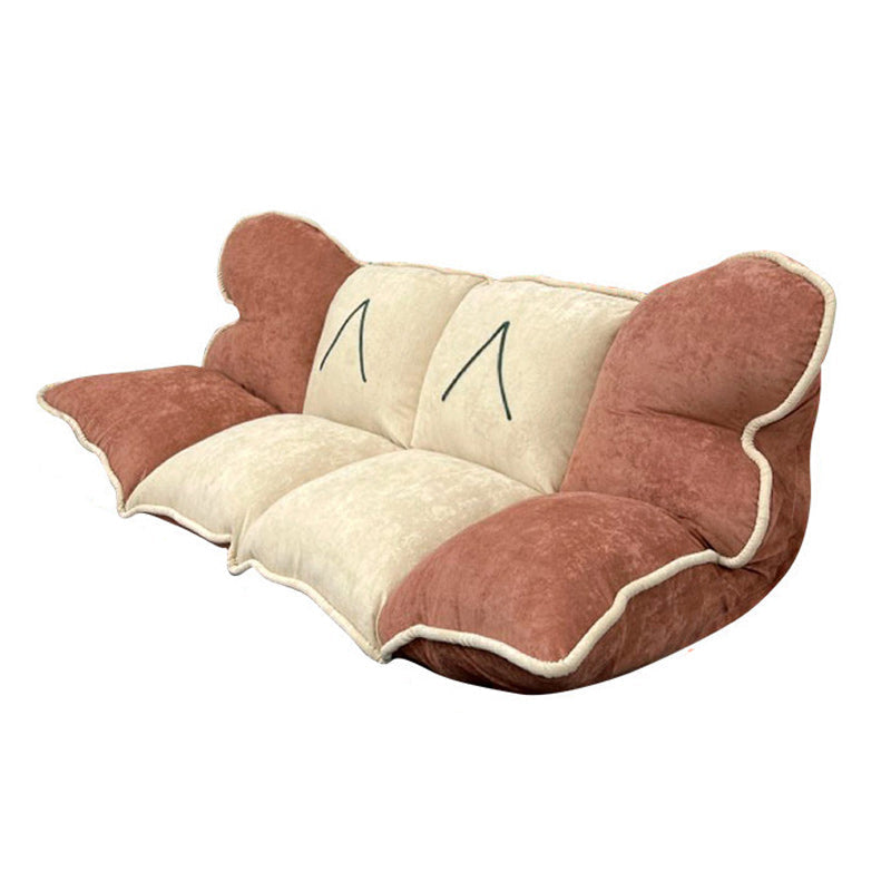 Contemporary Fabric Convertible Sleeper Sofa 19.69"High Biscuit Back Armless Sofa Clearhalo 'furn' 'furn_sofas' 'Furniture' 'furniture_sofas' 'kitchen' 'kitchen_sofas' 'Living Room Furniture' 'Sofa' 'sofas' 4658011