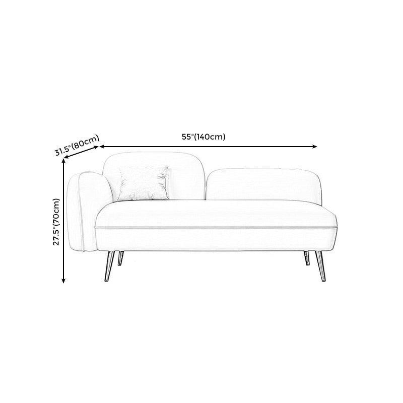 Grey/Blue/Pink Velvet Sofa 55.12"/63" Wide Square Arm Loveseat Clearhalo 'furn' 'furn_sofas' 'Furniture' 'furniture_sofas' 'kitchen' 'kitchen_sofas' 'Living Room Furniture' 'Sofa' 'sofas' 4658035