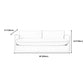 Contemporary Linen Square Arm Standard Sofa with Loose Back for Living Room, White Clearhalo 'furn' 'furn_sofas' 'Furniture' 'furniture_sofas' 'kitchen' 'kitchen_sofas' 'Living Room Furniture' 'Sofa' 'sofas' 4658100