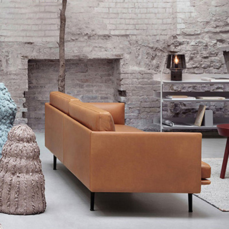 29" High Modern Faux Leather Tuxedo Arm Standard Sofa with Cushions for Living Room Clearhalo 'furn' 'furn_sofas' 'Furniture' 'furniture_sofas' 'kitchen' 'kitchen_sofas' 'Living Room Furniture' 'Sofa' 'sofas' 4658103