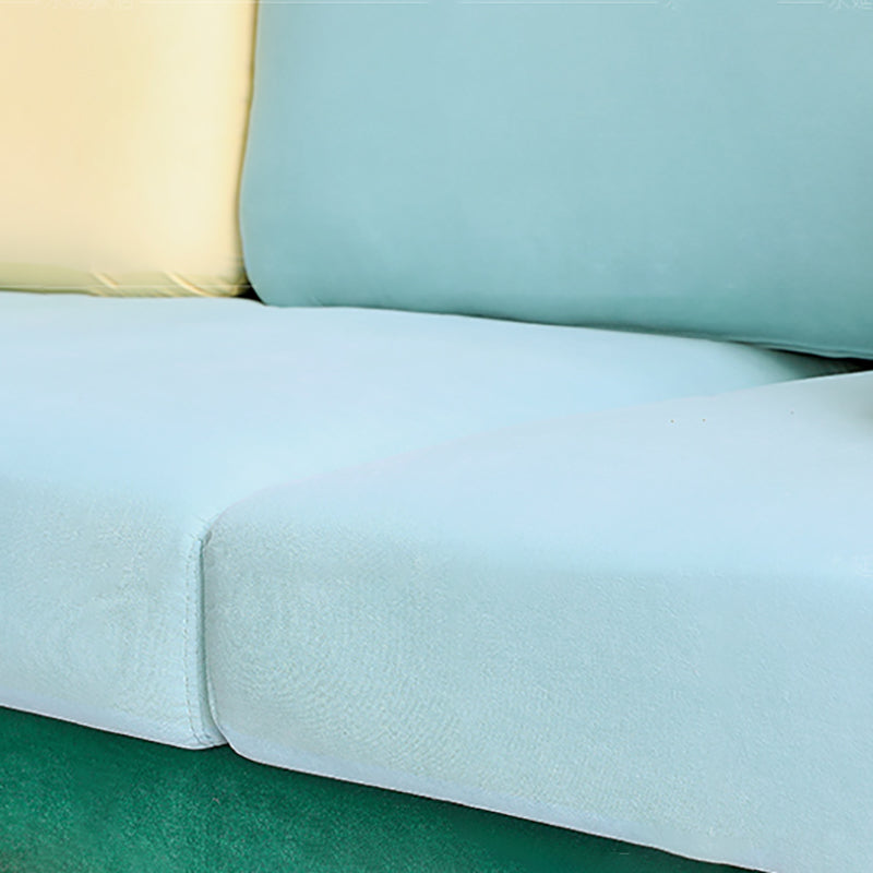 36" High Modern Velvet Square Arm Sofa with 2 Pillows Standard Sofa for Living Room Clearhalo 'furn' 'furn_sofas' 'Furniture' 'furniture_sofas' 'kitchen' 'kitchen_sofas' 'Living Room Furniture' 'Sofa' 'sofas' 4658132