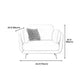 36" High Modern Velvet Square Arm Sofa with 2 Pillows Standard Sofa for Living Room Clearhalo 'furn' 'furn_sofas' 'Furniture' 'furniture_sofas' 'kitchen' 'kitchen_sofas' 'Living Room Furniture' 'Sofa' 'sofas' 4658134
