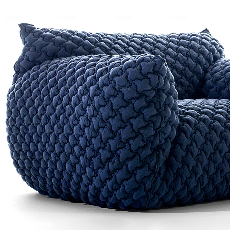 33" High Cotton Contemporary Round Arm Sofa with Tight Back for Apartment, Living Room Clearhalo 'furn' 'furn_sofas' 'Furniture' 'furniture_sofas' 'kitchen' 'kitchen_sofas' 'Living Room Furniture' 'Sofa' 'sofas' 4658165