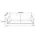 Modern Linen Square Arm Sofa with Bolster Pillows for Living Room, Apartment Clearhalo 'furn' 'furn_sofas' 'Furniture' 'furniture_sofas' 'kitchen' 'kitchen_sofas' 'Living Room Furniture' 'Sofa' 'sofas' 4658192