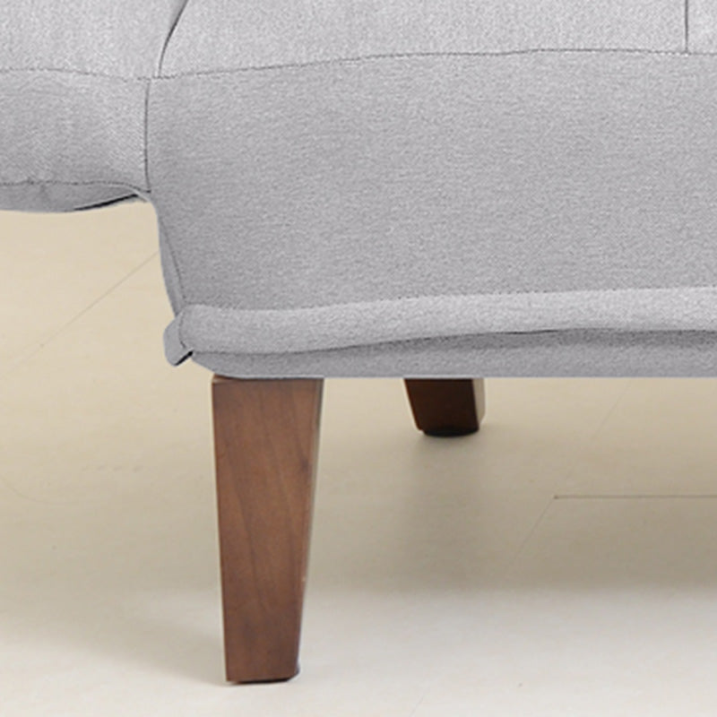 Square Arm Sofa Reclining 48.43" Biscuit Back Linen Loveseat Clearhalo 'furn' 'furn_sofas' 'Furniture' 'furniture_sofas' 'kitchen' 'kitchen_sofas' 'Living Room Furniture' 'Sofa' 'sofas' 4658210