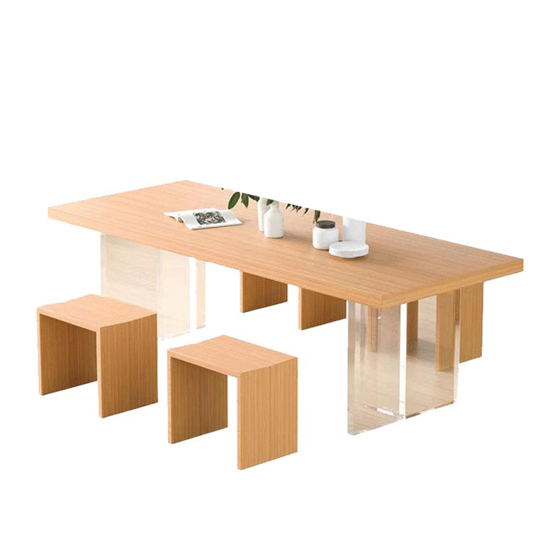 Modern 1/5 Pieces Dining Set Sintered Stone Dining Table Set for Kitchen 5 Pieces: Table, 4 Stools Clearhalo 'Dining Room Sets' 'Dining Tables & Seating' 'dining_room_set' 'furn' 'furn_dining_room_set' 'Furniture' 'furniture_dining_room_set' 'Kitchen & Dining Furniture' 'kitchen&dining_furn' 'kitchen' 4659665
