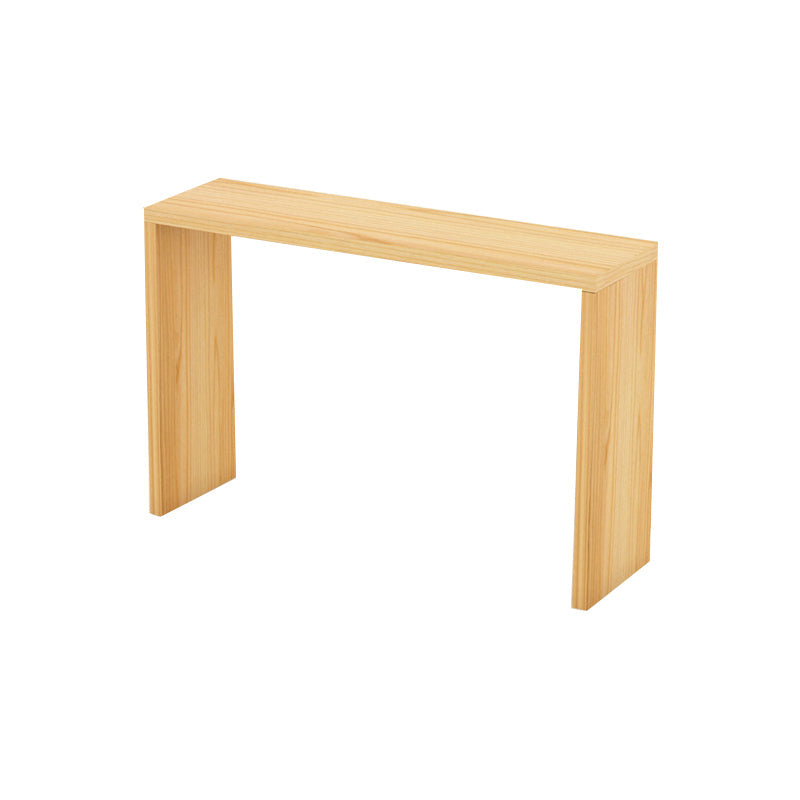 Light Brown Industrial Style Table Solid Wood Milk Tea Shop Casual Bar Table Without Chairs Clearhalo 'Bar Furniture' 'Bar Tables' 'bar_tables' 'furn' 'furn_bar_tables' 'Furniture' 'furniture_bar_tables' 'Kitchen & Dining Furniture' 4664103