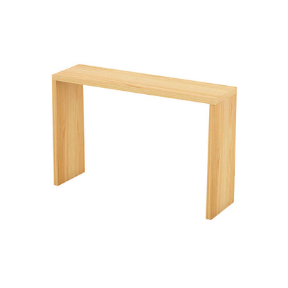 Light Brown Industrial Style Table Solid Wood Milk Tea Shop Casual Bar Table Without Chairs Clearhalo 'Bar Furniture' 'Bar Tables' 'bar_tables' 'furn' 'furn_bar_tables' 'Furniture' 'furniture_bar_tables' 'Kitchen & Dining Furniture' 4664103
