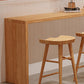 Brown Industrial Style Bar Table Solid Wood Coffe Shop Casual Bar Table Clearhalo 'Bar Furniture' 'Bar Tables' 'bar_tables' 'furn' 'furn_bar_tables' 'Furniture' 'furniture_bar_tables' 'Kitchen & Dining Furniture' 4664123