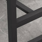 White and Black Modern Style Bar Table in Metal and Wood Milk Tea Shop Bar Table Clearhalo 'Bar Furniture' 'Bar Tables' 'bar_tables' 'furn' 'furn_bar_tables' 'Furniture' 'furniture_bar_tables' 'Kitchen & Dining Furniture' 4664157