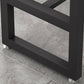 White and Black Modern Style Bar Table in Metal and Wood Milk Tea Shop Bar Table Clearhalo 'Bar Furniture' 'Bar Tables' 'bar_tables' 'furn' 'furn_bar_tables' 'Furniture' 'furniture_bar_tables' 'Kitchen & Dining Furniture' 4664158
