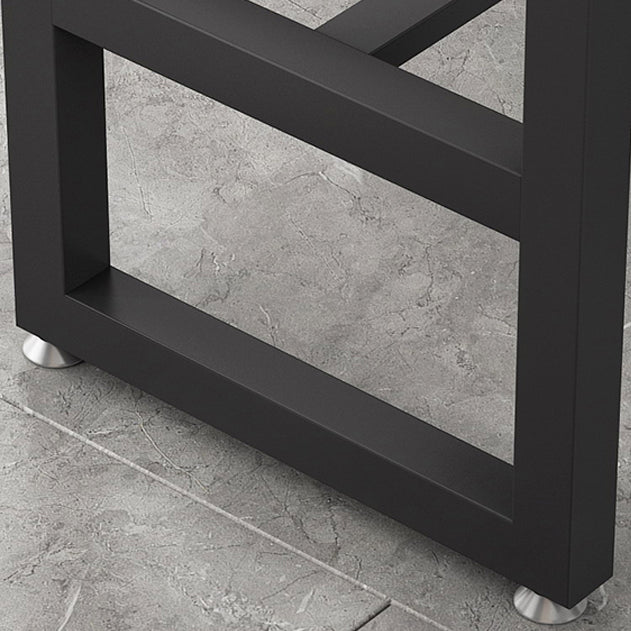 White and Black Modern Style Bar Table in Metal and Wood Milk Tea Shop Bar Table Clearhalo 'Bar Furniture' 'Bar Tables' 'bar_tables' 'furn' 'furn_bar_tables' 'Furniture' 'furniture_bar_tables' 'Kitchen & Dining Furniture' 4664158