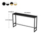 White and Black Modern Style Bar Table in Metal and Wood Milk Tea Shop Bar Table Clearhalo 'Bar Furniture' 'Bar Tables' 'bar_tables' 'furn' 'furn_bar_tables' 'Furniture' 'furniture_bar_tables' 'Kitchen & Dining Furniture' 4664162