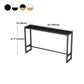 White and Black Modern Style Bar Table in Metal and Wood Milk Tea Shop Bar Table Clearhalo 'Bar Furniture' 'Bar Tables' 'bar_tables' 'furn' 'furn_bar_tables' 'Furniture' 'furniture_bar_tables' 'Kitchen & Dining Furniture' 4664163