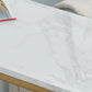 White and Black Glam Style Bar Table in Marble and Metal Milk Tea Shop Bar Table Clearhalo 'Bar Furniture' 'Bar Tables' 'bar_tables' 'furn' 'furn_bar_tables' 'Furniture' 'furniture_bar_tables' 'Kitchen & Dining Furniture' 4664201