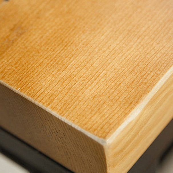 Industrial Brown Wood Pub Table with Rectangle Table Top Trestle Table - 41.3" H Clearhalo 'Bar Furniture' 'Bar Tables' 'bar_tables' 'furn' 'furn_bar_tables' 'Furniture' 'furniture_bar_tables' 'Kitchen & Dining Furniture' 4664230