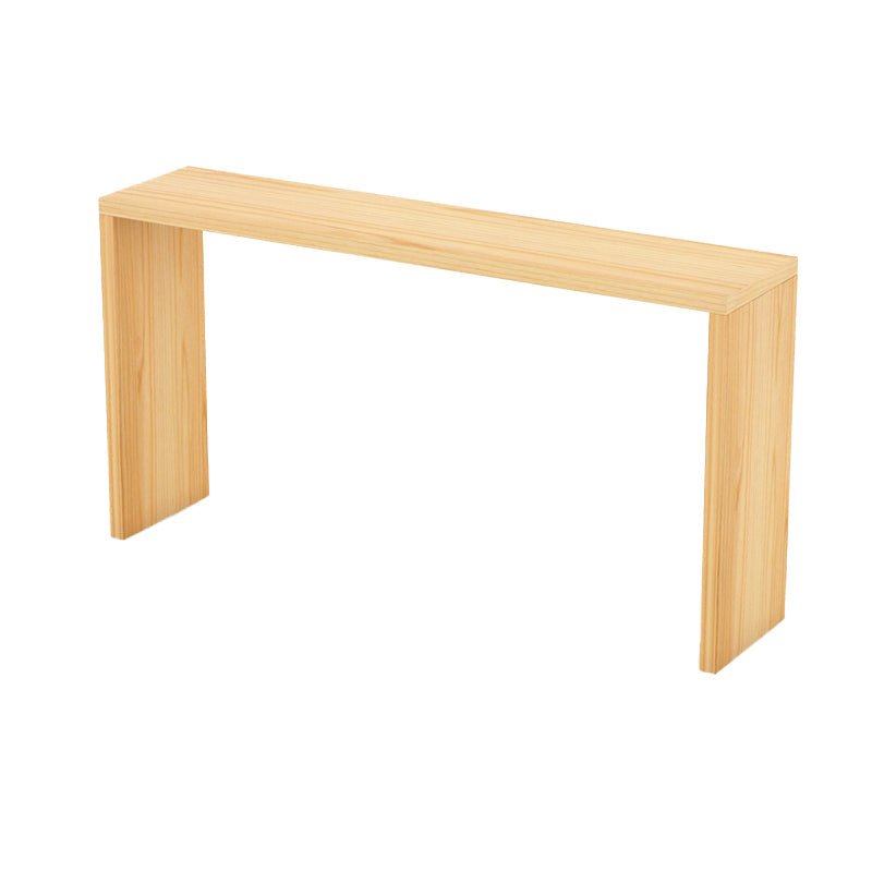 Industrial Style Bar Table Solid Wood Light Brown Milk Tea Shop Casual Bar Table Without Chairs Clearhalo 'Bar Furniture' 'Bar Tables' 'bar_tables' 'furn' 'furn_bar_tables' 'Furniture' 'furniture_bar_tables' 'Kitchen & Dining Furniture' 4664248