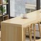 Industrial Style Bar Table Solid Wood Light Brown Milk Tea Shop Casual Bar Table Clearhalo 'Bar Furniture' 'Bar Tables' 'bar_tables' 'furn' 'furn_bar_tables' 'Furniture' 'furniture_bar_tables' 'Kitchen & Dining Furniture' 4664249