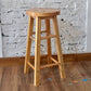Industrial Style Bar-stool with Wooden Legs Round Seat for Kitchen Bar Clearhalo 'Bar Furniture' 'Bar Stools' 'bar_stools' 'furn' 'furn_bar_stools' 'furniture_bar_stools' 'Kitchen & Dining Furniture' 'kitchen&dining_furn' 'kitchen' 'kitchen_furn' Furniture' 4664283