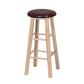 Industrial Style Bar-stool with Wooden Legs Round Seat for Kitchen Bar Brown 1 Piece Clearhalo 'Bar Furniture' 'Bar Stools' 'bar_stools' 'furn' 'furn_bar_stools' 'furniture_bar_stools' 'Kitchen & Dining Furniture' 'kitchen&dining_furn' 'kitchen' 'kitchen_furn' Furniture' 4664290