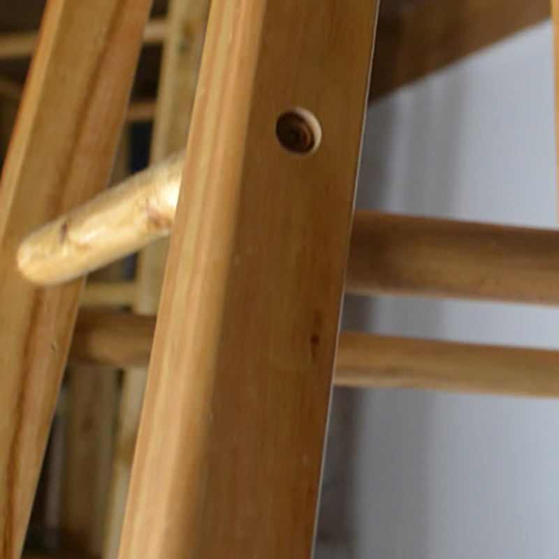 Industrial Style Bar-stool with Wooden Legs Round Seat for Kitchen Bar Clearhalo 'Bar Furniture' 'Bar Stools' 'bar_stools' 'furn' 'furn_bar_stools' 'furniture_bar_stools' 'Kitchen & Dining Furniture' 'kitchen&dining_furn' 'kitchen' 'kitchen_furn' Furniture' 4664294