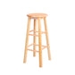 Industrial Style Bar-stool with Wooden Legs Round Seat for Kitchen Bar Natural 1 Piece Clearhalo 'Bar Furniture' 'Bar Stools' 'bar_stools' 'furn' 'furn_bar_stools' 'furniture_bar_stools' 'Kitchen & Dining Furniture' 'kitchen&dining_furn' 'kitchen' 'kitchen_furn' Furniture' 4664302