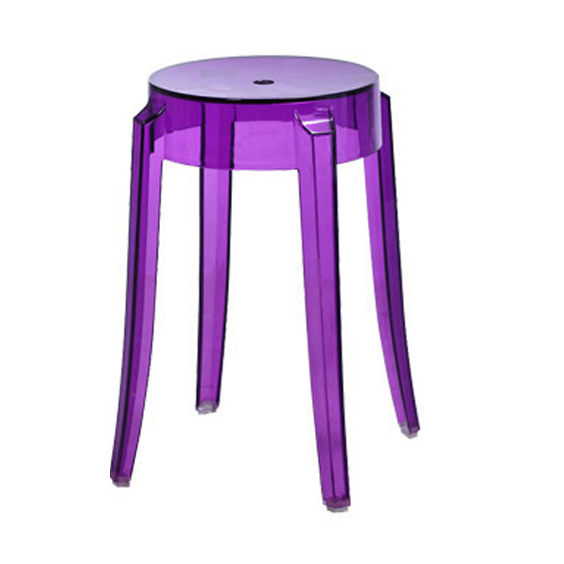 Modern Armless Stackable Counter Stool Plastic Living Room Bar Stool with Plastic Seat Clearhalo 'Bar Furniture' 'Bar Stools' 'bar_stools' 'furn' 'furn_bar_stools' 'furniture_bar_stools' 'Kitchen & Dining Furniture' 'kitchen&dining_furn' 'kitchen' 'kitchen_furn' Furniture' 4664320