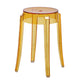 Modern Armless Stackable Counter Stool Plastic Living Room Bar Stool with Plastic Seat Yellow 1 Piece Clearhalo 'Bar Furniture' 'Bar Stools' 'bar_stools' 'furn' 'furn_bar_stools' 'furniture_bar_stools' 'Kitchen & Dining Furniture' 'kitchen&dining_furn' 'kitchen' 'kitchen_furn' Furniture' 4664324