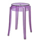 Modern Armless Stackable Counter Stool Plastic Living Room Bar Stool with Plastic Seat Purple 1 Piece Clearhalo 'Bar Furniture' 'Bar Stools' 'bar_stools' 'furn' 'furn_bar_stools' 'furniture_bar_stools' 'Kitchen & Dining Furniture' 'kitchen&dining_furn' 'kitchen' 'kitchen_furn' Furniture' 4664335