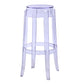Modern Armless Stackable Counter Stool Plastic Living Room Bar Stool with Plastic Seat Clear 1 Piece Clearhalo 'Bar Furniture' 'Bar Stools' 'bar_stools' 'furn' 'furn_bar_stools' 'furniture_bar_stools' 'Kitchen & Dining Furniture' 'kitchen&dining_furn' 'kitchen' 'kitchen_furn' Furniture' 4664338