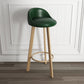 Scandinavian Style Bar-stool with Steel Legs Single Counter Stool for Kitchen Bar Blackish Green Yellow Clearhalo 'Bar Furniture' 'Bar Stools' 'bar_stools' 'furn' 'furn_bar_stools' 'furniture_bar_stools' 'Kitchen & Dining Furniture' 'kitchen&dining_furn' 'kitchen' 'kitchen_furn' Furniture' 4664354