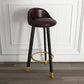 Scandinavian Style Bar-stool with Steel Legs Single Counter Stool for Kitchen Bar Brown Black Clearhalo 'Bar Furniture' 'Bar Stools' 'bar_stools' 'furn' 'furn_bar_stools' 'furniture_bar_stools' 'Kitchen & Dining Furniture' 'kitchen&dining_furn' 'kitchen' 'kitchen_furn' Furniture' 4664356