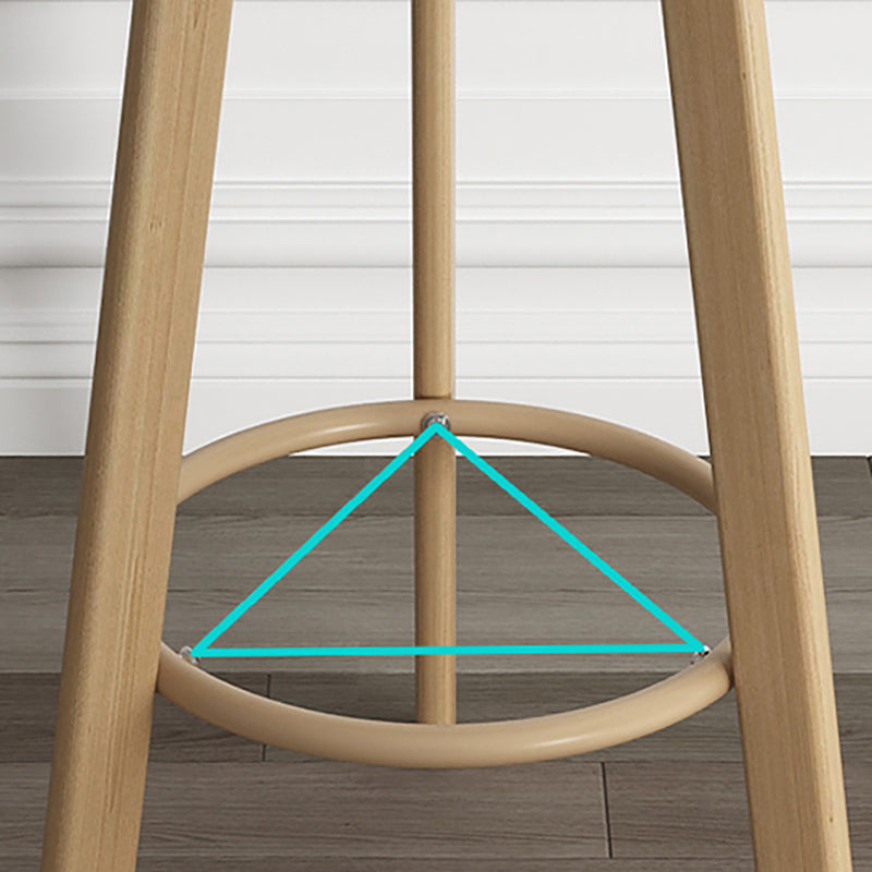 Scandinavian Style Bar-stool with Steel Legs Single Counter Stool for Kitchen Bar Clearhalo 'Bar Furniture' 'Bar Stools' 'bar_stools' 'furn' 'furn_bar_stools' 'furniture_bar_stools' 'Kitchen & Dining Furniture' 'kitchen&dining_furn' 'kitchen' 'kitchen_furn' Furniture' 4664358