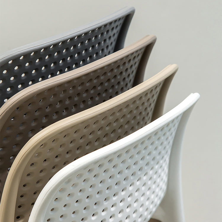 Modern Armless Backrest Counter Stool Plastic Bedroom Bar Stool with Plastic Seat Clearhalo 'Bar Furniture' 'Bar Stools' 'bar_stools' 'furn' 'furn_bar_stools' 'furniture_bar_stools' 'Kitchen & Dining Furniture' 'kitchen&dining_furn' 'kitchen' 'kitchen_furn' Furniture' 4664383