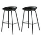 Industrial Style Bar-stool with Iron Legs Bucket Seat for Kitchen Bar Grey 2 Piece Set Clearhalo 'Bar Furniture' 'Bar Stools' 'bar_stools' 'furn' 'furn_bar_stools' 'furniture_bar_stools' 'Kitchen & Dining Furniture' 'kitchen&dining_furn' 'kitchen' 'kitchen_furn' Furniture' 4664435