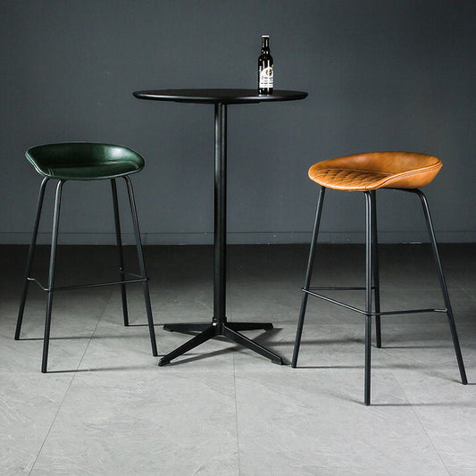 Industrial Style Bar-stool with Iron Legs Bucket Seat for Kitchen Bar Clearhalo 'Bar Furniture' 'Bar Stools' 'bar_stools' 'furn' 'furn_bar_stools' 'furniture_bar_stools' 'Kitchen & Dining Furniture' 'kitchen&dining_furn' 'kitchen' 'kitchen_furn' Furniture' 4664437