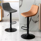 Modern Rotatable Backrest Counter Stool Steel Study Bar Stool with Leather Cushion Clearhalo 'Bar Furniture' 'Bar Stools' 'bar_stools' 'furn' 'furn_bar_stools' 'furniture_bar_stools' 'Kitchen & Dining Furniture' 'kitchen&dining_furn' 'kitchen' 'kitchen_furn' Furniture' 4664478
