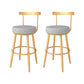 Glam Style Bar-stool with Footrest Metal Legs Low Back for Kitchen Bar 2 Piece Set Counter Stool(26"H) Clearhalo 'Bar Furniture' 'Bar Stools' 'bar_stools' 'furn' 'furn_bar_stools' 'furniture_bar_stools' 'Kitchen & Dining Furniture' 'kitchen&dining_furn' 'kitchen' 'kitchen_furn' Furniture' 4664593