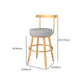Glam Style Bar-stool with Footrest Metal Legs Low Back for Kitchen Bar Clearhalo 'Bar Furniture' 'Bar Stools' 'bar_stools' 'furn' 'furn_bar_stools' 'furniture_bar_stools' 'Kitchen & Dining Furniture' 'kitchen&dining_furn' 'kitchen' 'kitchen_furn' Furniture' 4664600